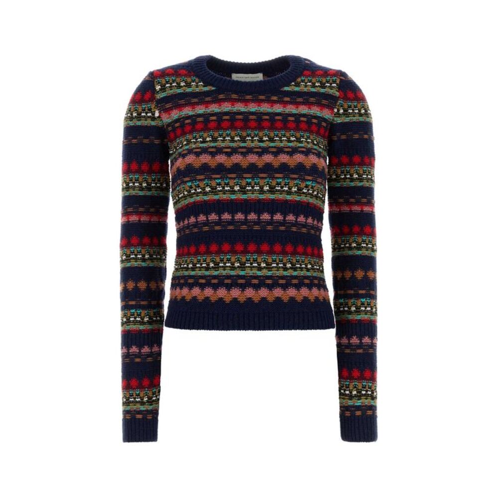 Dries Van Noten Women Embroidered Wool Sweater
